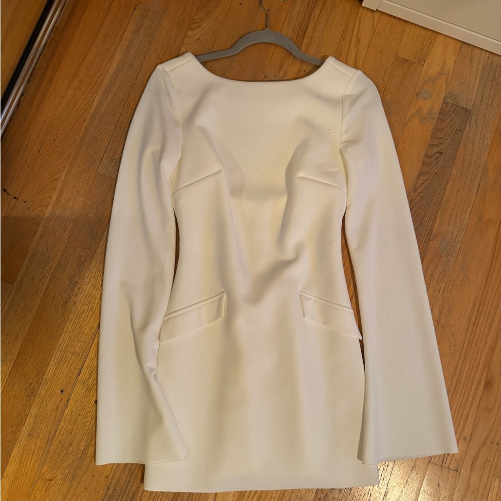 Princess Polly White Long-Sleeve Dress